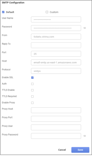 SMTP Configuration